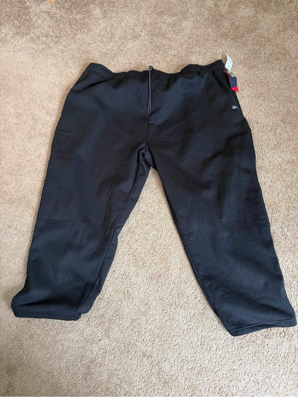 Reebok Black Athletic Sweatpants 5xl